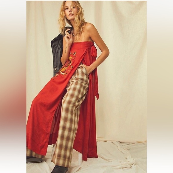 Free People Evening Embroidered Tube Top - Picture 1 of 12